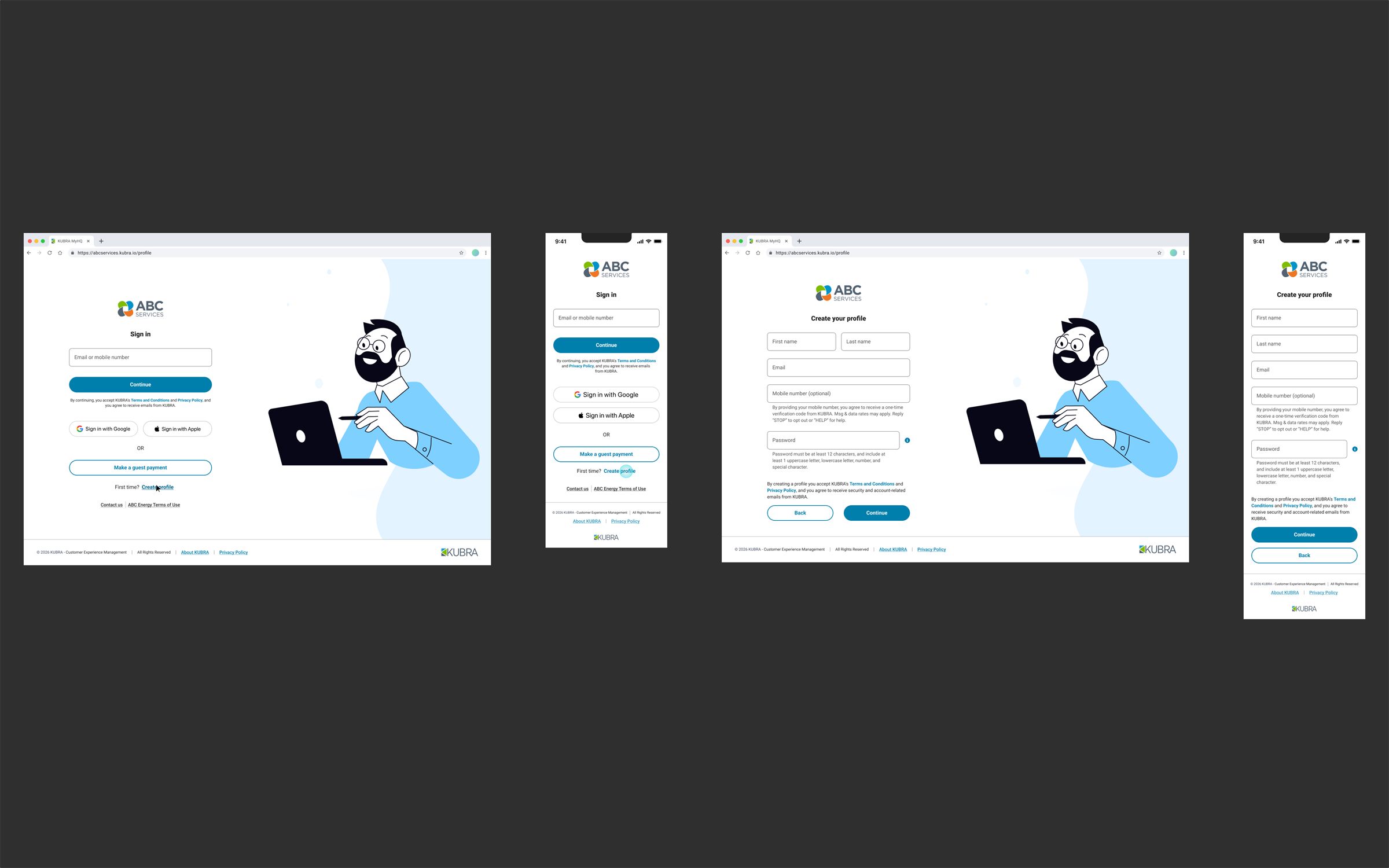 KHQ Authentication — sign-in flows for MyHQ+ and EZ-PAY+